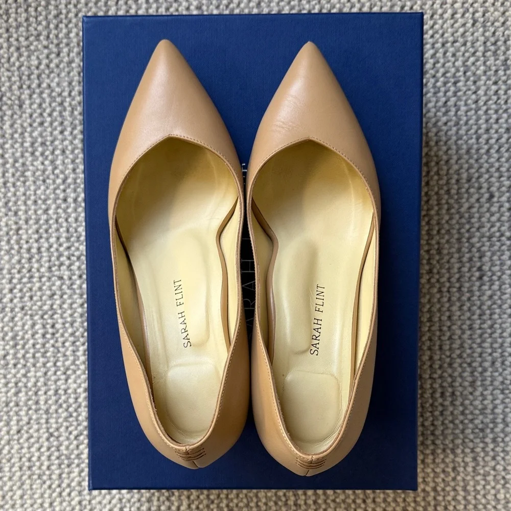 Sarah Flint Perfect Emma Beige Heels - Picture 4 of 6
